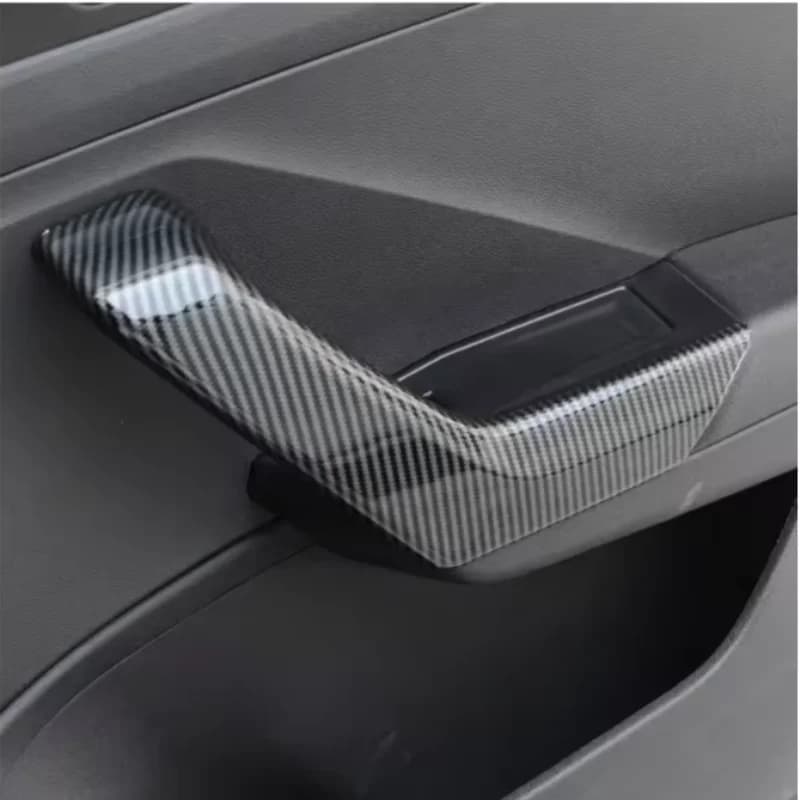4Pcs ABS Car Door Armrest Panel Cover Sticker Trim For VW Volkswagen Troc T-roc 2018 - 2021 Accessories