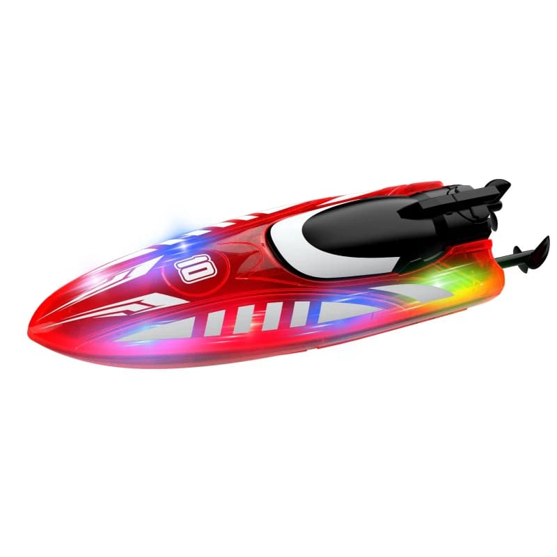 Cool lights on the water, remote control boat toys, waterproof