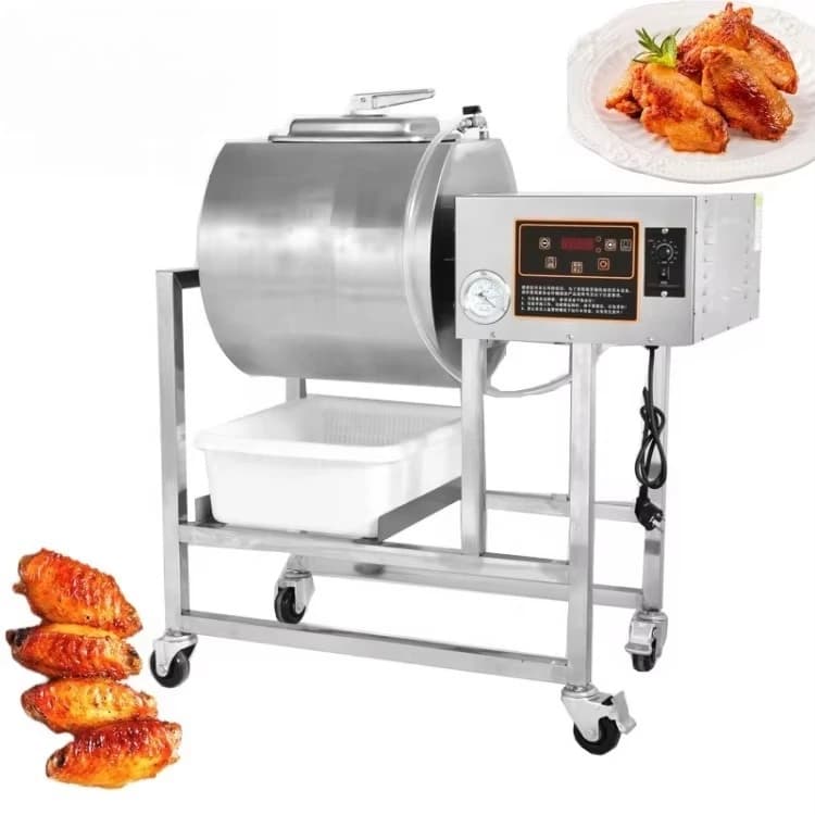 Brine Injector Machine Vacuum Fish Beef Jerky Meat Chicken Tumbling Mixing Marinator Marinating Machine