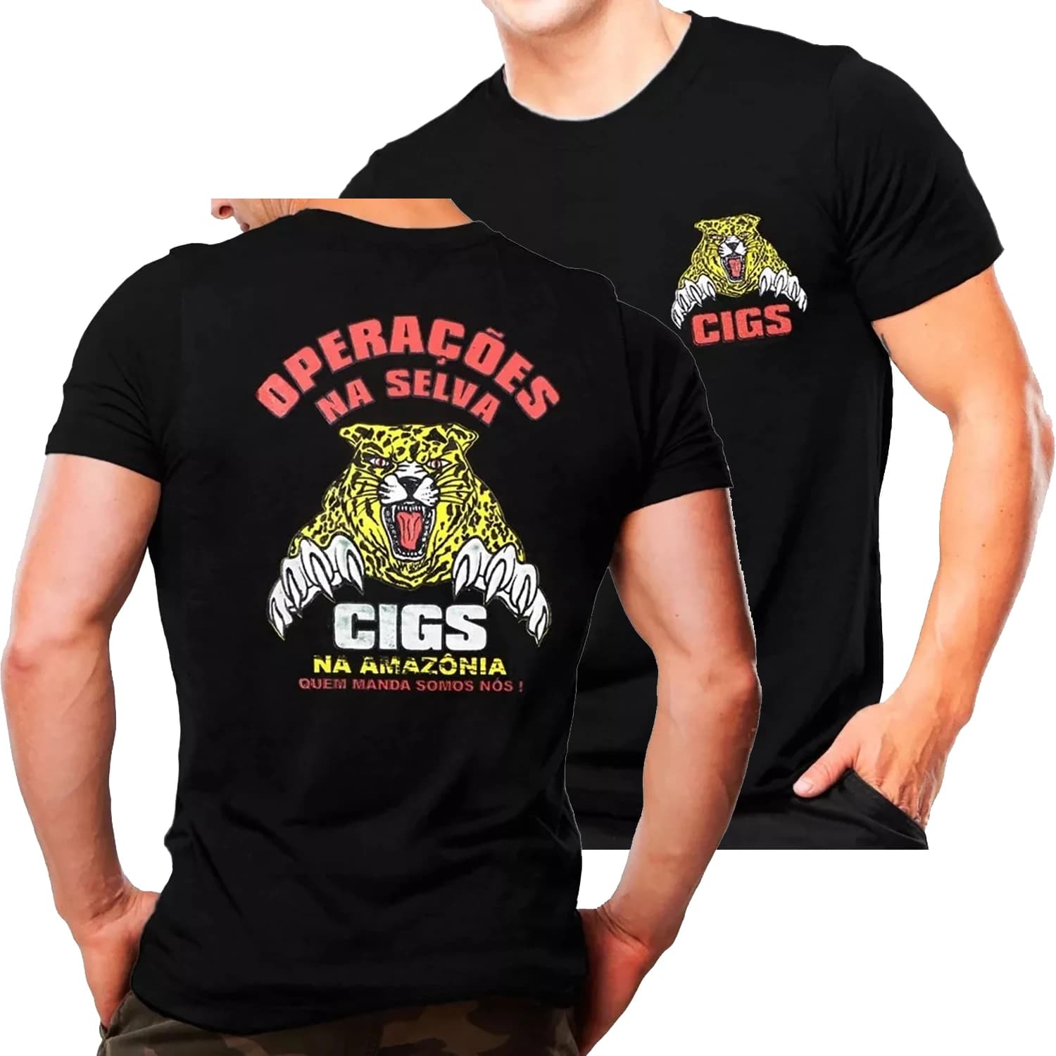 Brazilian Military Army Special Warfare CIGS Jungle Operations T-Shirt 100% Cotton O-Neck Short Sleeve Summer Casual Mens Tee
