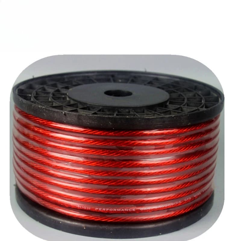 Car audio power amplifier subwoofer power cord 8GA 8 square fire wire