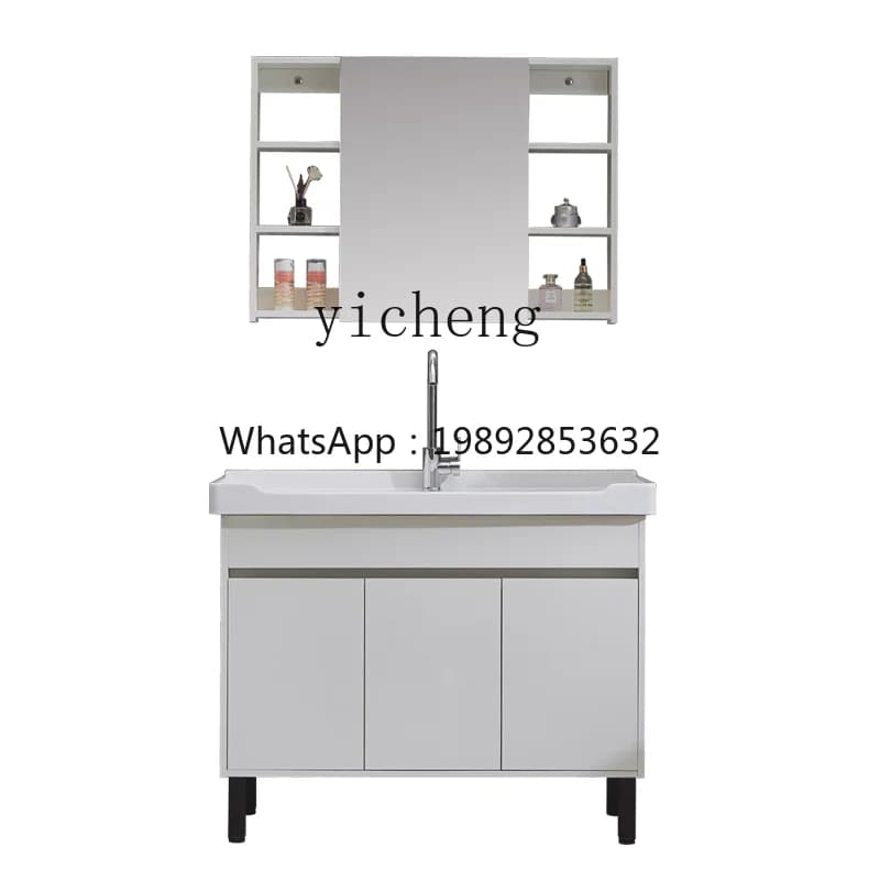 bathroom cabinet combination ceramic laundry basin washbasin