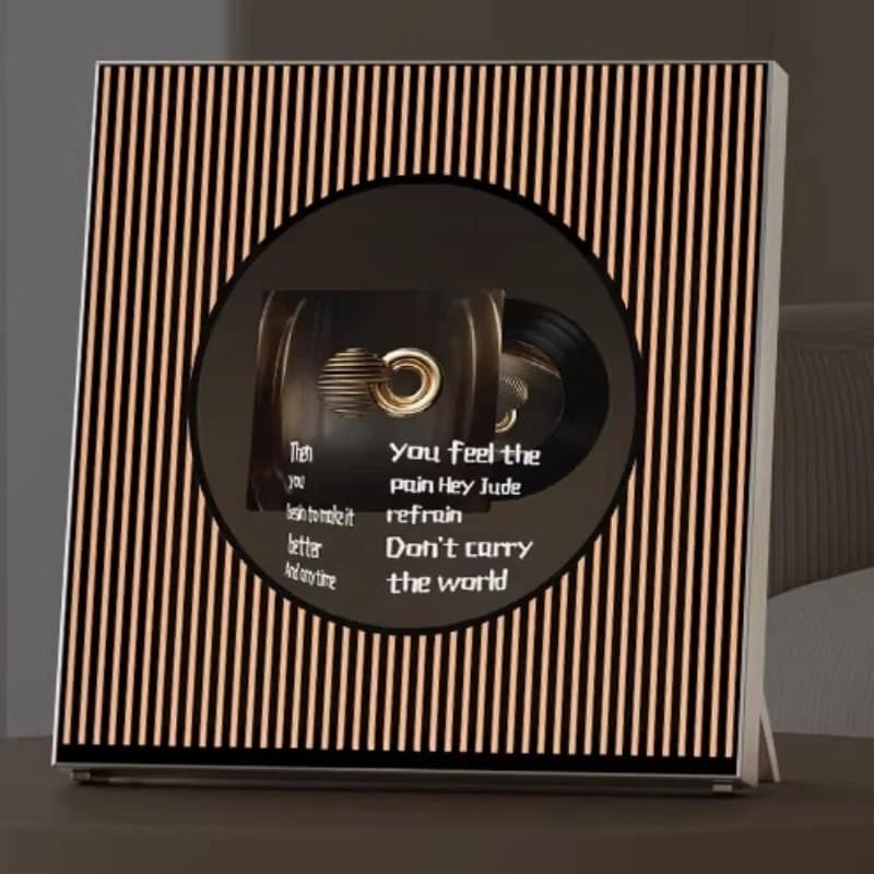 Floating Lyrics Speaker Bluetooth Vinyl Subtitle Speaker