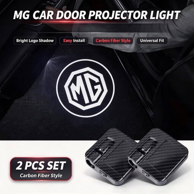 Car Door Welcome Light Door Logo Projection Lamp Courtesy Lamp Projector For MG ZS MG4 EV MG HS MG3 MG5 EV Marvel R MG ONE MG6