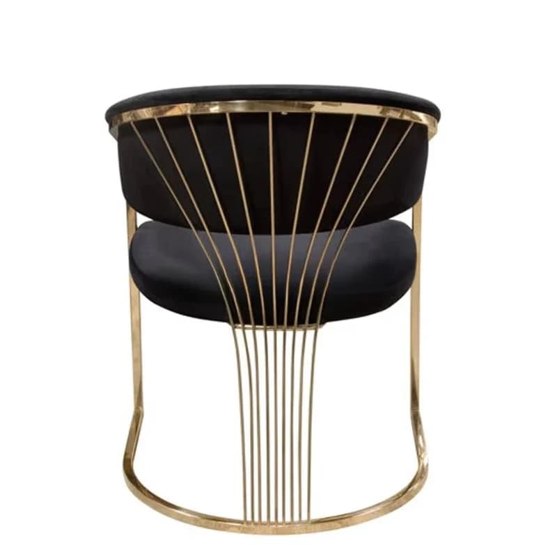 Most popular Stylish Stainless Steel Dining Chair Home Office Hotel Modern Design Wedding Party Casual Kitchen Chair