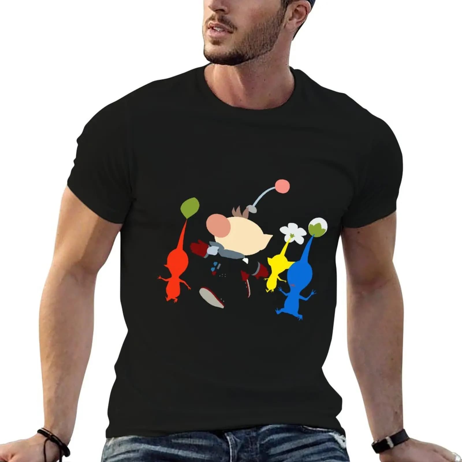 Captain Olimar T-Shirt graphic t shirts anime figures mens graphic t-shirts big and tall