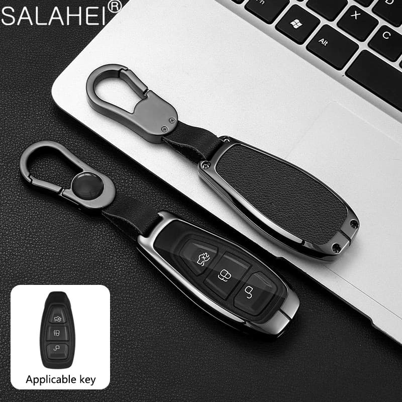 Car Key Case for Ford Kuga Focus 3 4 ST Fiesta Mondeo MK3 MK4 Puma Fusion Ecosport Escape Key Cover Shell Car Accessories