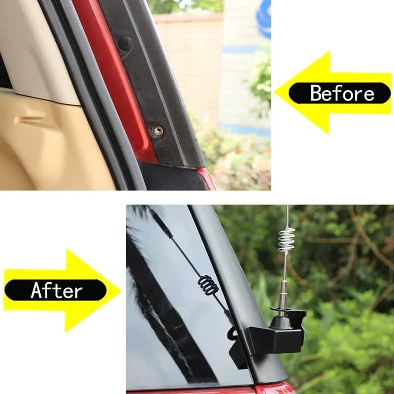 For Land Rover Freelander 2 2007-2015 carbon steel black car trunk tailgate antenna bracket base car modification accessories