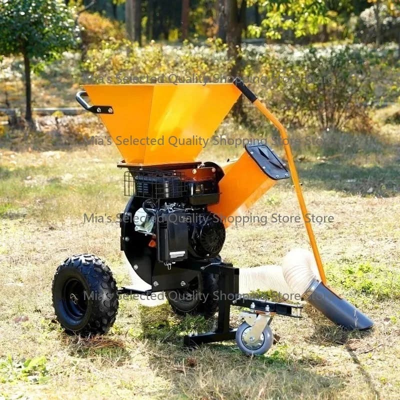 GS533  2 in 1 Vertical 7HP G as Engine 2 Inch Diameter Leaves Branches Chipping Wood Shredder