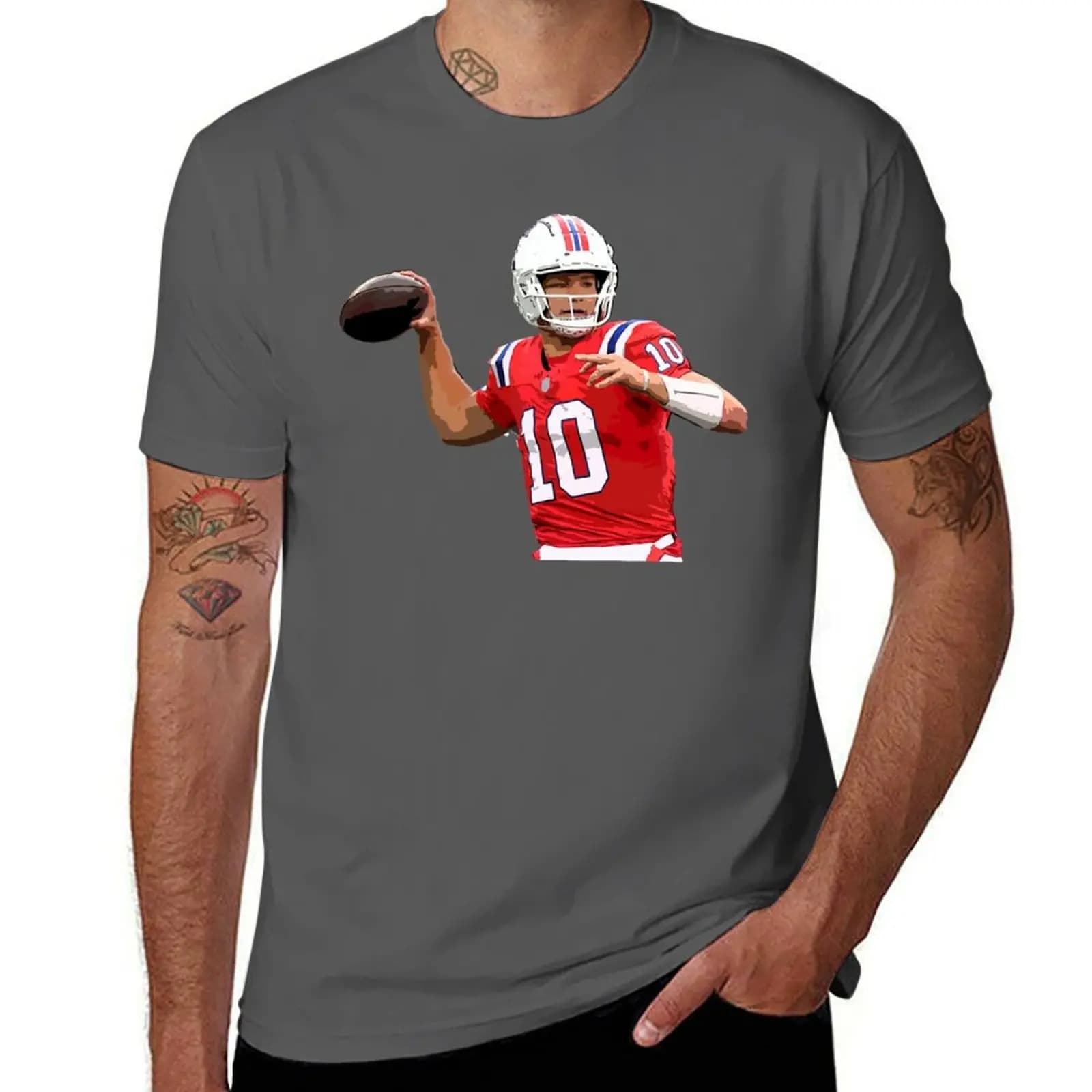 Drake Maye T-Shirt aesthetic clothes plus size clothes custom t shirt luxury t-shirt mens graphic t-shirts