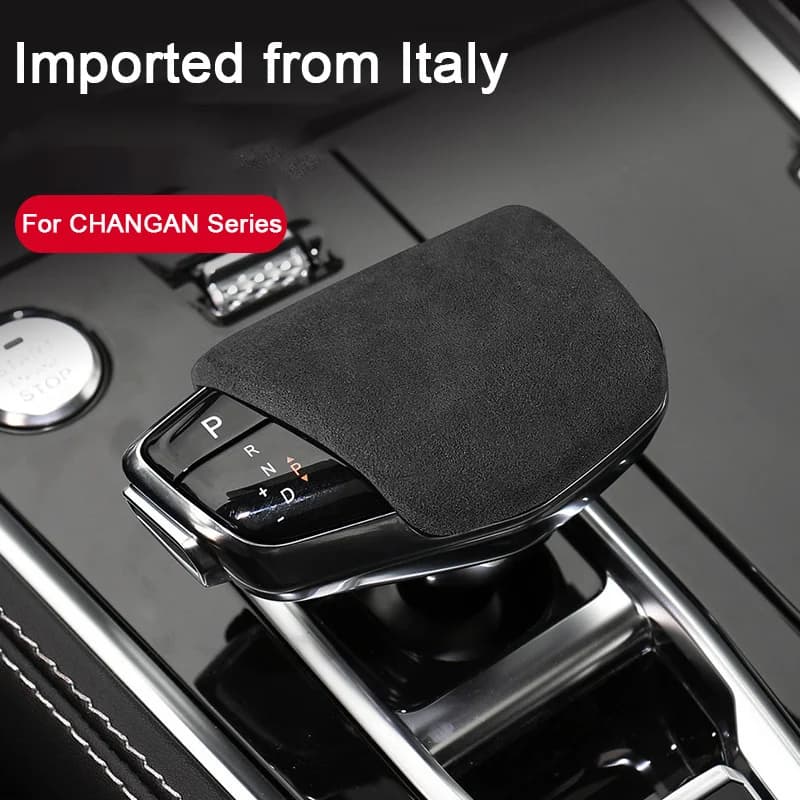 For CHANGAN CS95 CS75 CS85 Coupe EADO PLUS 2017- 2023 2024 Suede Leather Gear Handle Cover Gear Head Modified Protective Trim