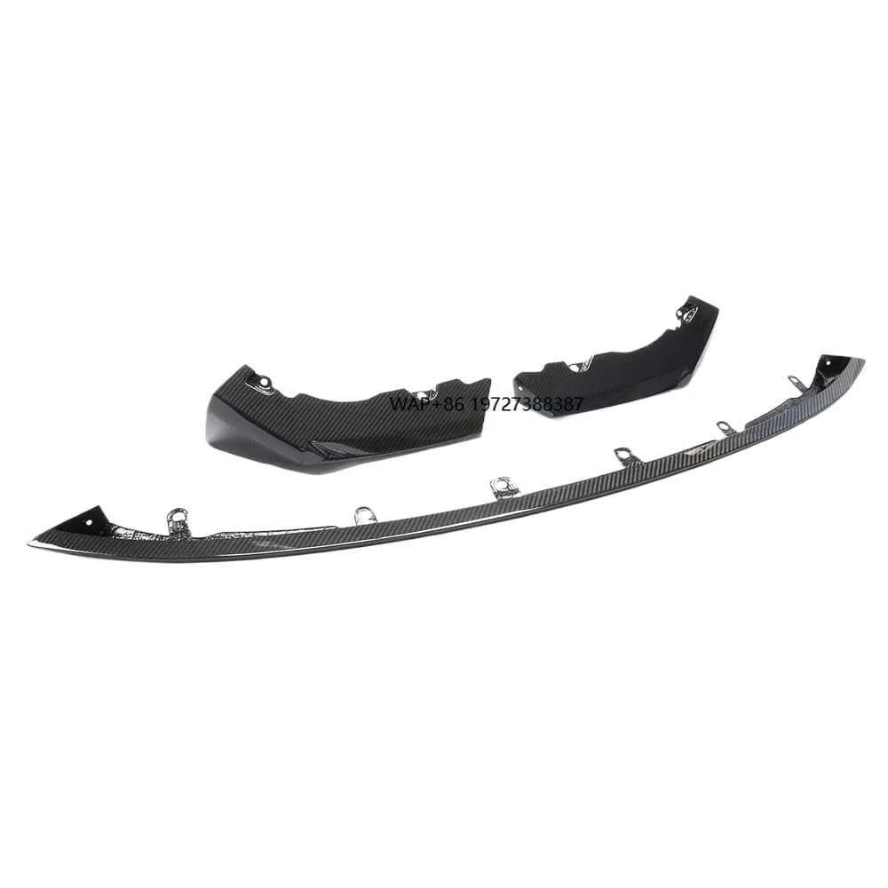 G82 G80 Dry Carbon Fiber Front Lip CSL Style for M3 G80 G83 M4 Real Car Bumper Splitter Auto Body Kits 3 PCS