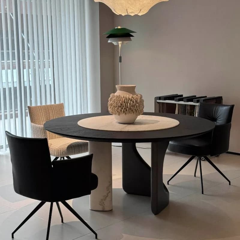 Party Unique Dining Table Modern Designer Nordic Luxury Salon Round Dinner Table Hotel Living Room Mesa De Jantar Home Furniture