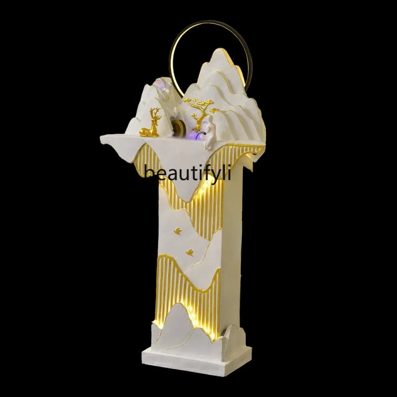 Light Luxury Floor Water Fountain Landscape Home Furnishings Humidified Hallway