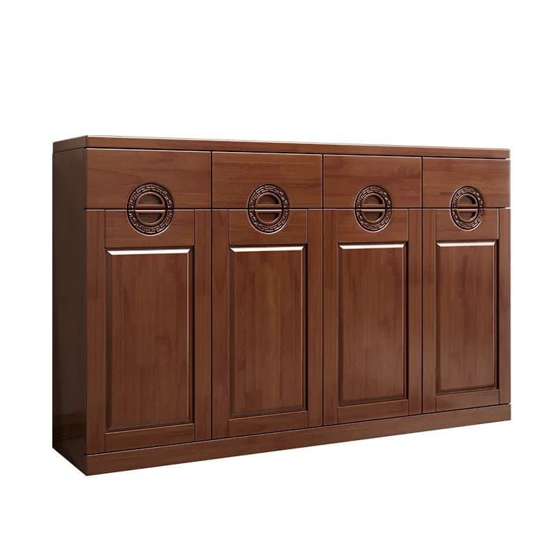 LMM solid wood porch cabinet, high-end Chinese new multi-functional shoe cabinet at the entrance of the aisle