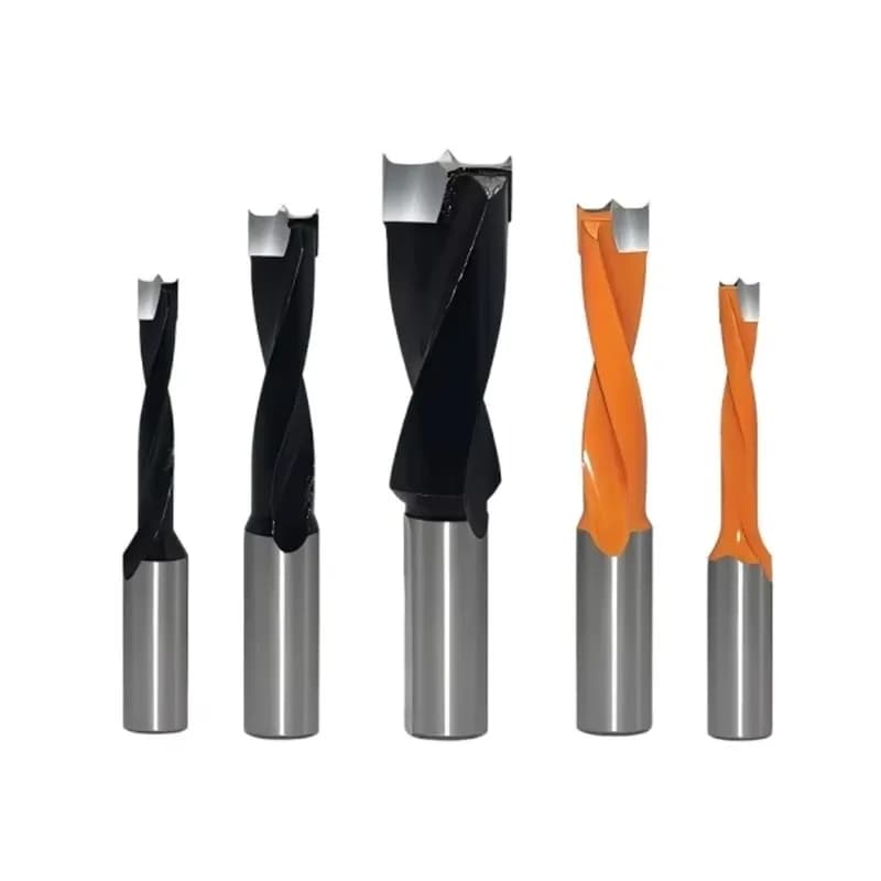 3-in-1 Woodworking Dowel Drill Bit Set Alloy Steel Forward Reverse Drilling Tool Professional Woodworking