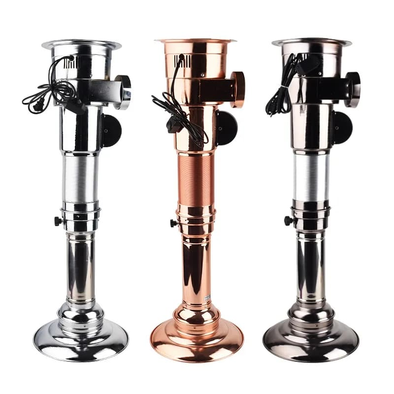 Exhaust hood Exhaust equipment on barbecue shop Stretching air duct Lifting pipe