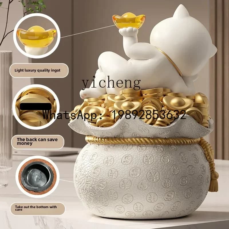 BB Lucky Cat Ornament Lucky Bag Piggy Bank Store Lucky Company Front Desk Decoration Opening Gift
