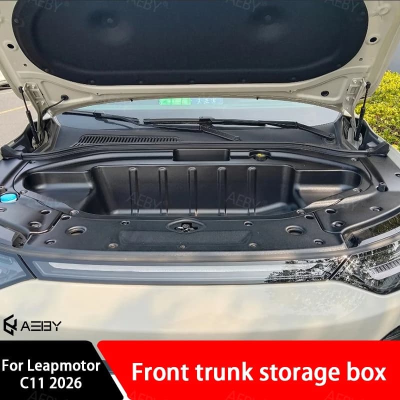 For Leapmotor C11 2026 Engine Bay Organizer Anti-scratch Custom Fit Frunk Organizer Tray Multi-Compartment Storage Box