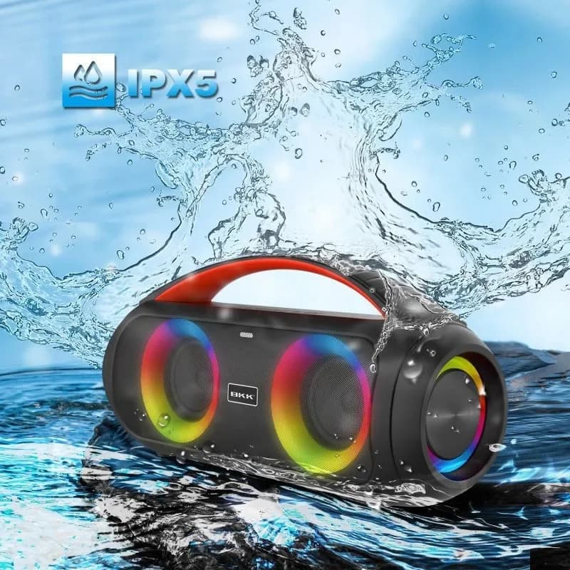 Europe, America and other cross-border high-power por   Bluetooth speakers, outdoor IPX5 waterproof luminous wi