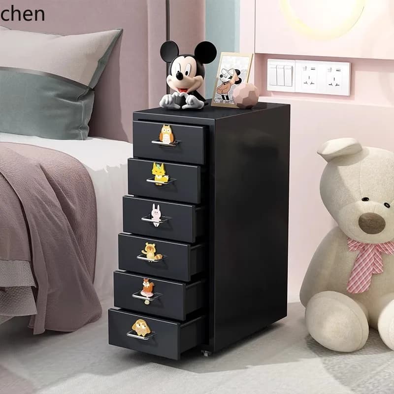 Steel Drawer Cabinet Iron File Office Storage Under Desk Cabinet with Lock Drawer Cabinet Bedside Table