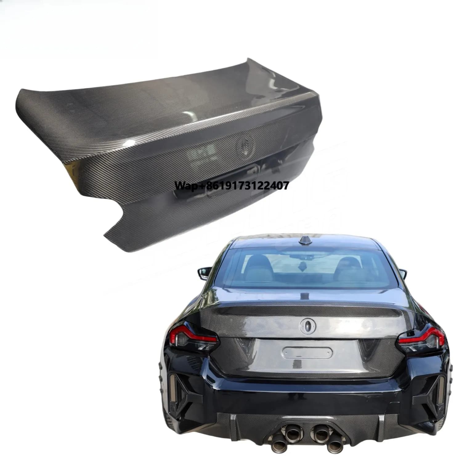 High Quality OEM Style Prepreg Carbon Fiber Trunk Lid for M2 2-Series G87 G42 Body Kit Upgrade