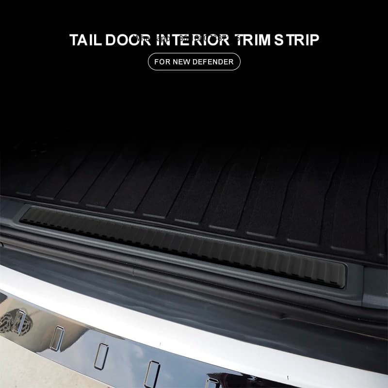 Car Modification Accessories Black Tail Door Interior Trim Strip forLand Rover Defender 90/110 2020