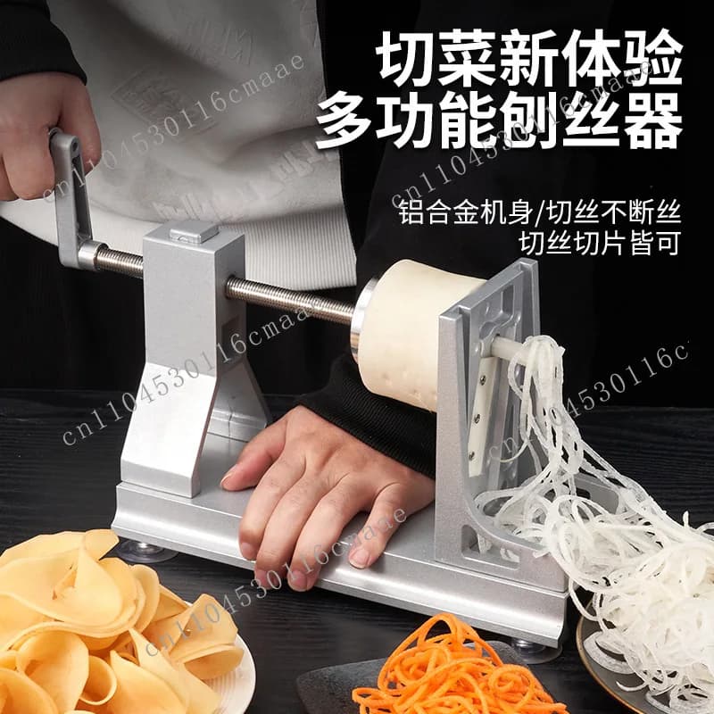 Thousand silk potato machine, waterfall potato shredded twisted silk, super long vegetable cutting and radish shredded artifact