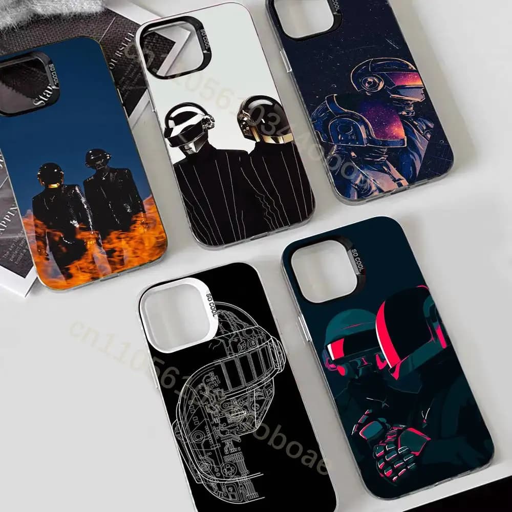 Daft Punk Phone Case For iPhone 17,16,15,14,13,12,11,Pro,Max,Plus Shockproof Cover