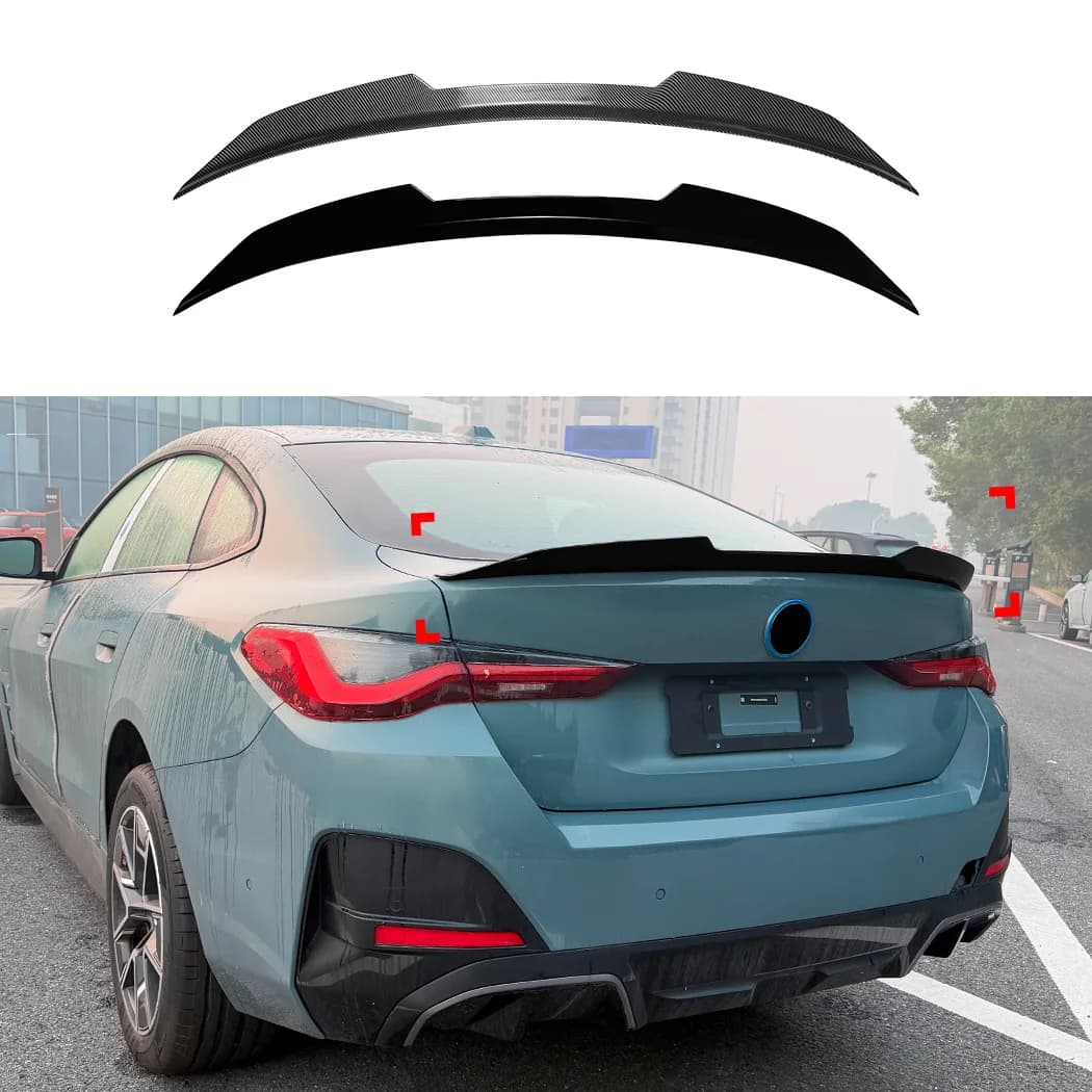 For BMW G24 G26 ABS 4 Door PSM Style 2020+ Gran Coupe Rear Trunk Roof Boot Lip Spoiler Accessories