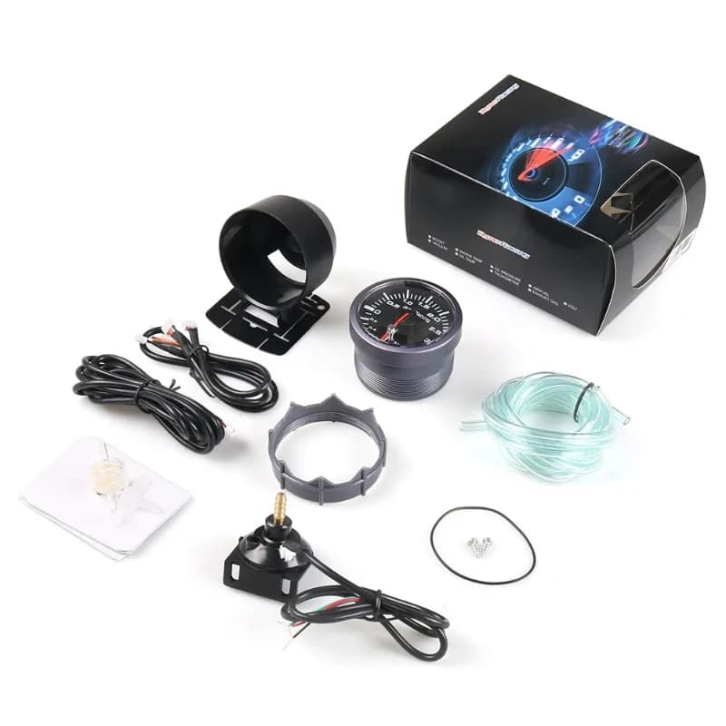 60MM Car Turbo Boost Gauge 3Bar + Adjustable Turbo Boost Controller Kit 1-30PSI IN-CABIN Car Meter