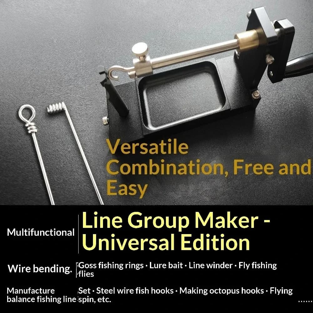 Wire Bender Loop Maker Fly Tying Station Reel Winder with Drag System-Professional Multi-function Fishing Tool