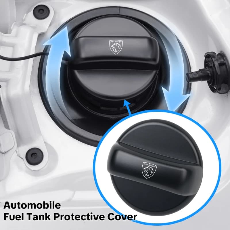 Car Zinc Alloy Fuel Tank Cap Dustproof Petrol Cover Accessories For Peugeot 407 508 2008 5008 307 308 3008 206 207 208 107 106 2