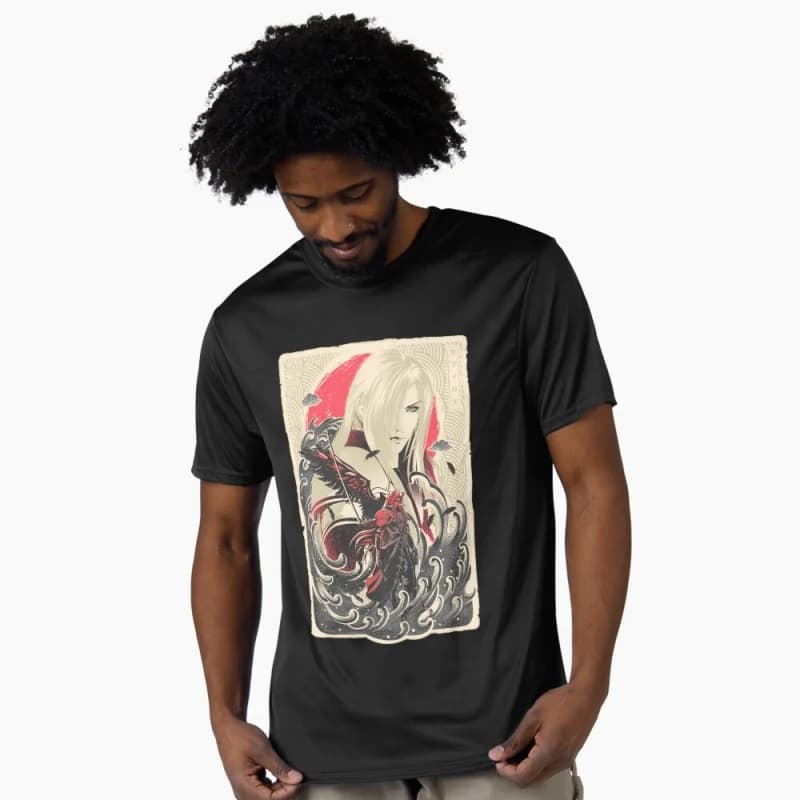 Great Wave Final Fantasy Gift t shirt for RPG Gamer 100% cotton printed Short Sleeve Graphic clothes All size tops S-6XL