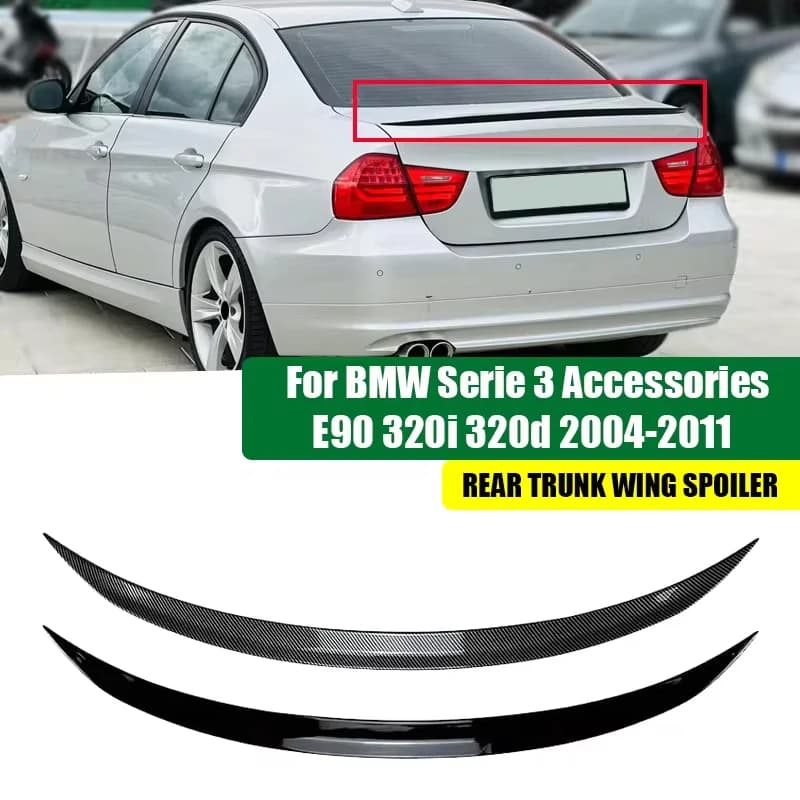 For BMW Accessories E90 4Door Sedan Rear Spoiler 3 Series 320i 320d 328i 335i 2006-2011 Trunk Wing
