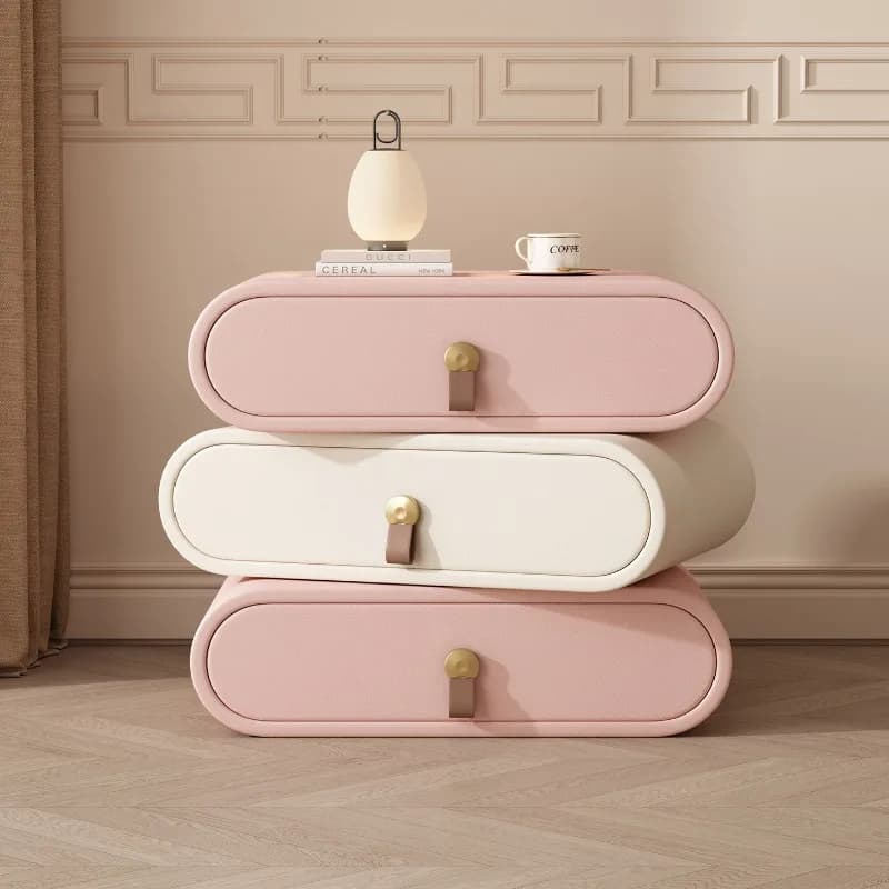 Multiple Colors Elegant Nightstands Drawer White Unique Modern Bedside Tables Narrow Luxury Mesitas De Noche Furniture For Home