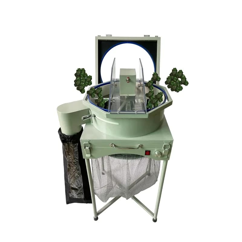 18 Inch Stainless Steel Triple Fan Blades Cutter Automatic Hemp Trimmer 2in1 Dynamic Balanced Cutter for Home Use