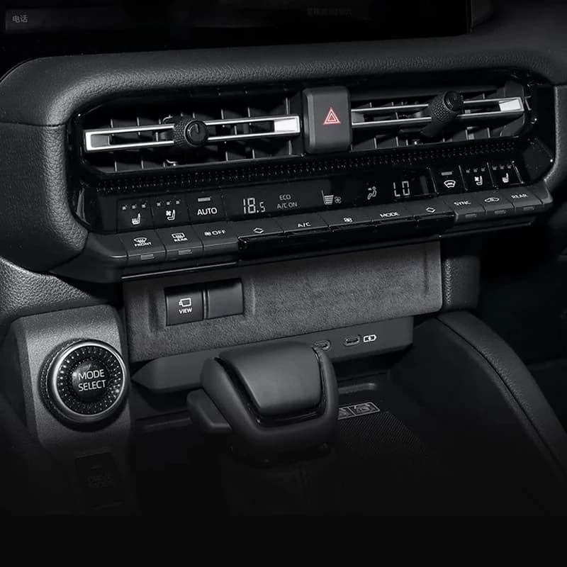 For LHD Toyota Land Cruiser Prado LC250 2024-2025 Italy Super Suede Interior Trim Covers Door Gear Console Air Vent Accessories