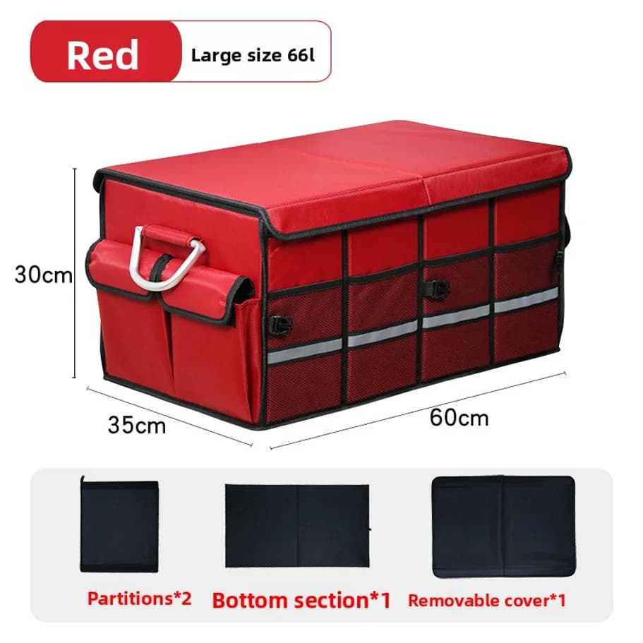 Foldable Waterproof Oxford Cloth Trunk Storage Box Large Capacity Car Organizer Portable For Camping Fishing Travel Accessories