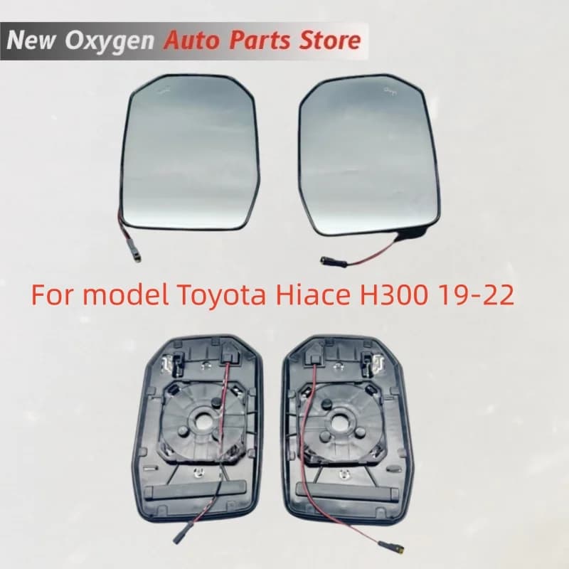 For model Toyota Hiace H300 19-22  heated rear view mirror reflective glass lens