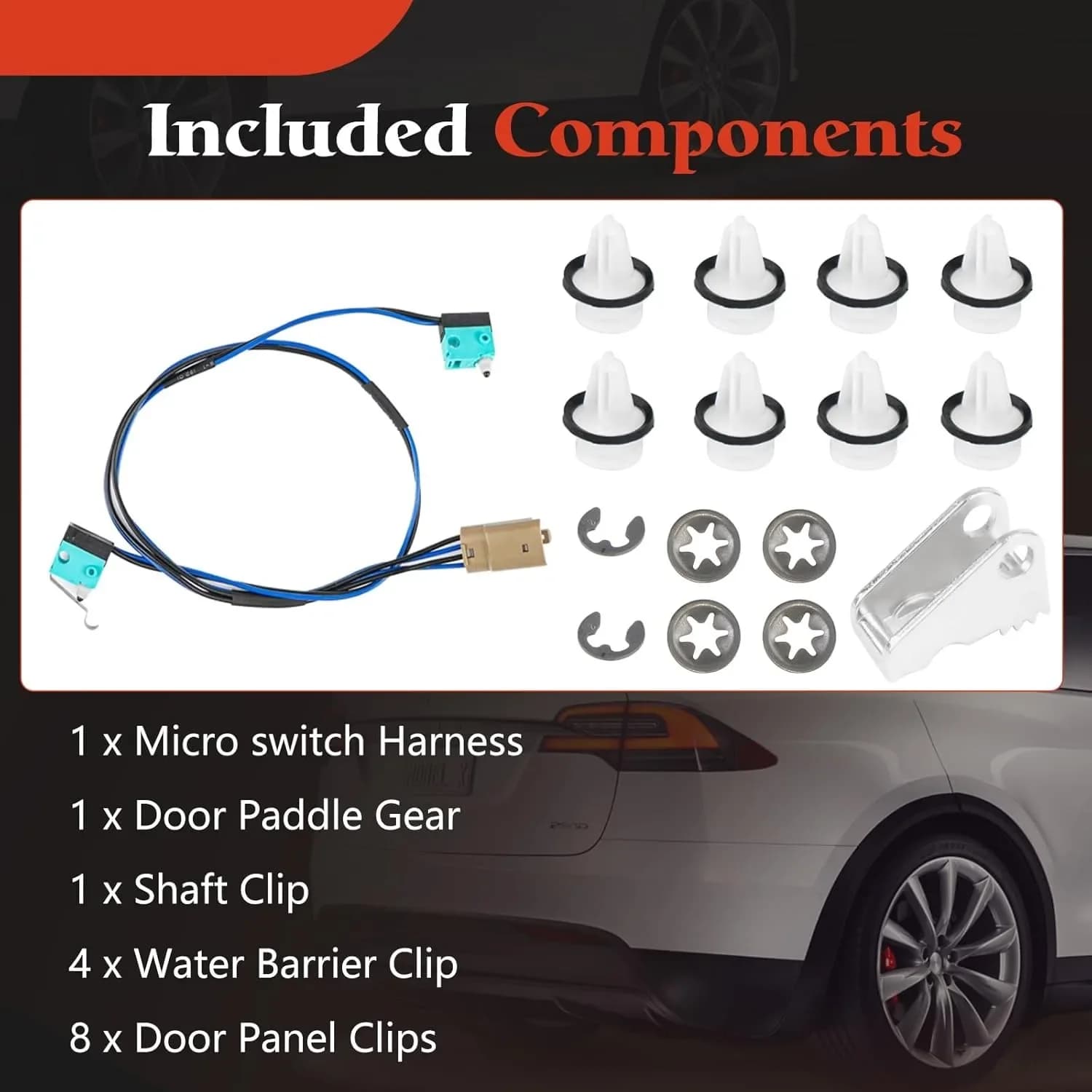 For Tesla Model S 2012-2017 Replaces Door Handle Repair Kit With 1042845-00-A 1042845-00-B 1016009-00-C