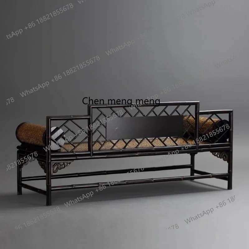 H Ming classical red bamboo living room tea room sofa bed bed classical zen furniture