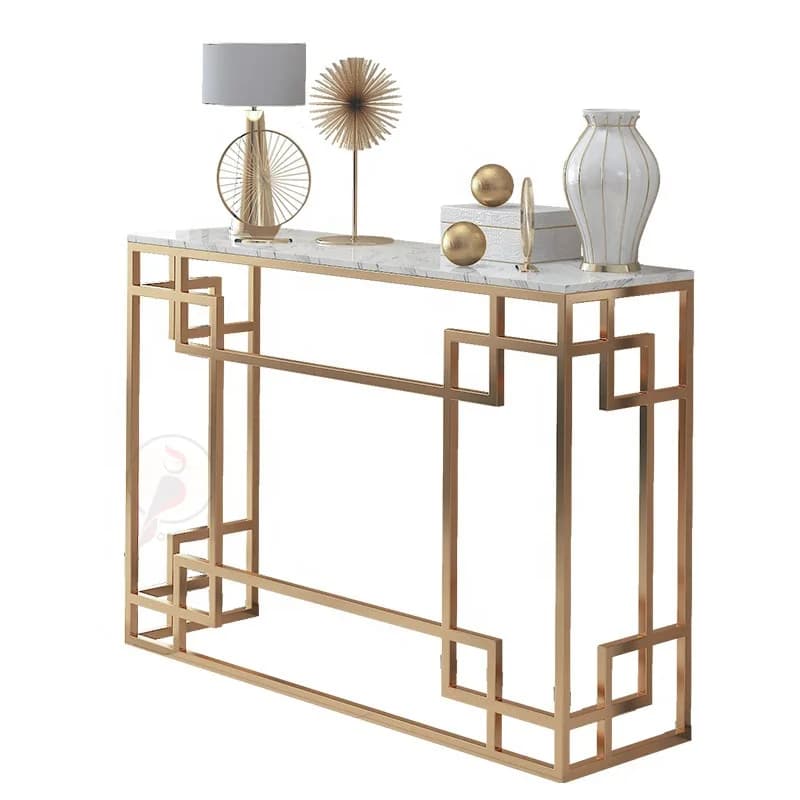 yjq Nordic marble entrance table against the wall entrance table simple strip case end view narrow cabinet home decoration