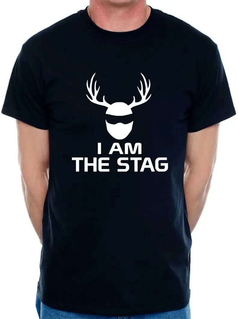 I Am The Stag Funny Mens Night Do TShirt Simple Graphic Printed T-shirt Tops Classics All-match Unisex Short-sleev Men Clothing
