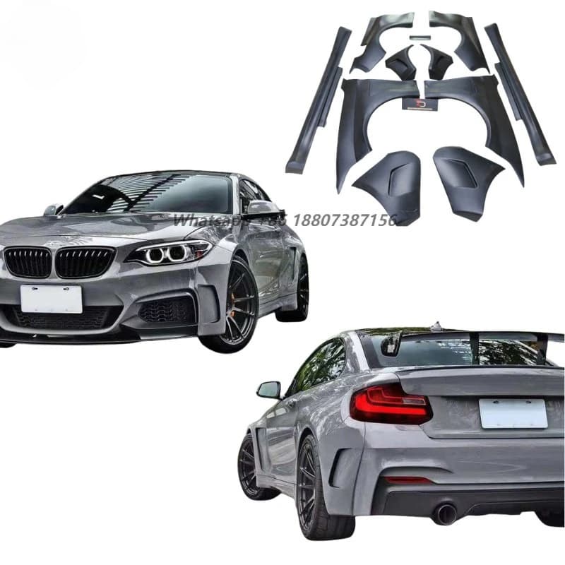 New High Quality Wholesale Price FRP MH Style Wide Body Kit with Fender Flares and Side Skirts for 2 Series F22/F23