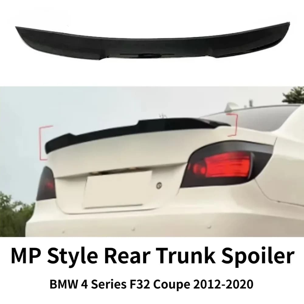 Rear Trunk Spoiler MP Style For BMW 4 Series F32 Coupe 2 Door 2012-2020 Rear Diffuser Fixed Wind Wing Exterior Mod Parts