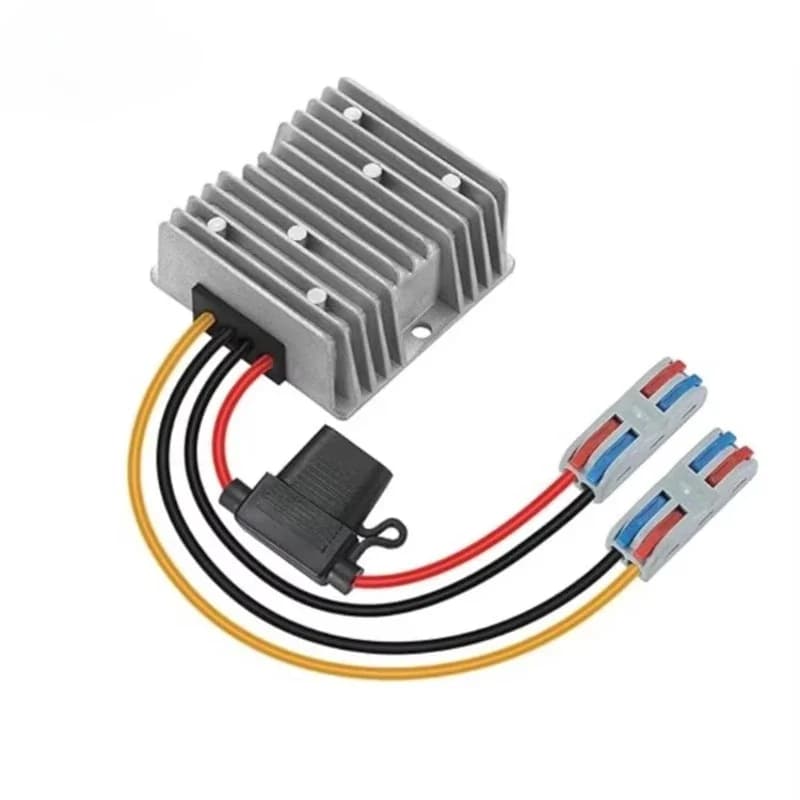 With fuse and connector converter 24V to 12V 10A