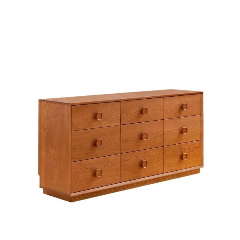 Medieval solid wood drawer cabinet, living room locker, bedside cabinet, storage cabinet