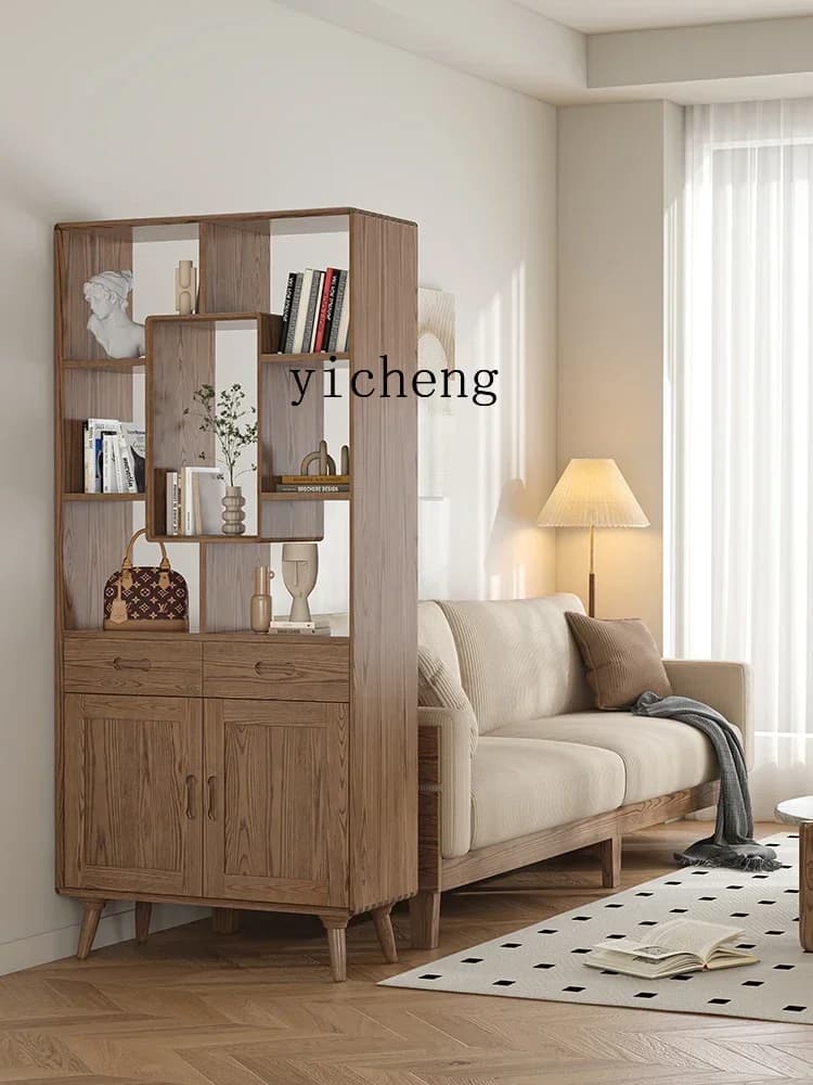 b11-Bogu Shelf Bookcase Tea Display Shelf Duobao Solid Wood Partition Room Cabinet Shelf