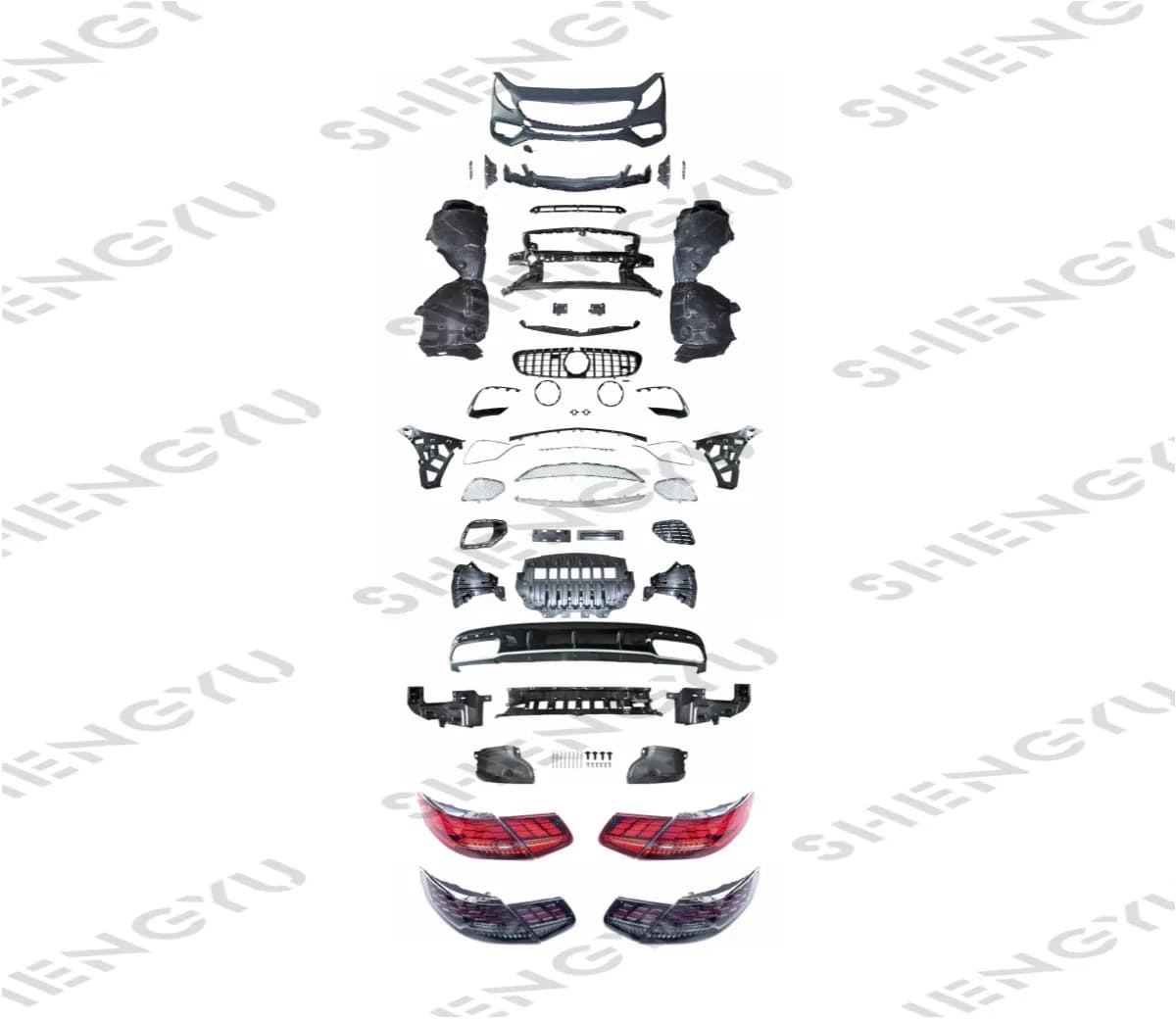 STLF High Quality Car Body Kit Bumper for Benzs S Coupe C217/W217 Upgrade to S65/S63 AMGs Style with Taillights